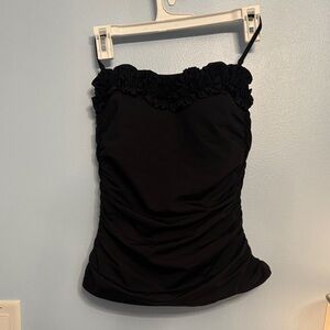 Kenneth Cole New York Elegant Black Swim Top